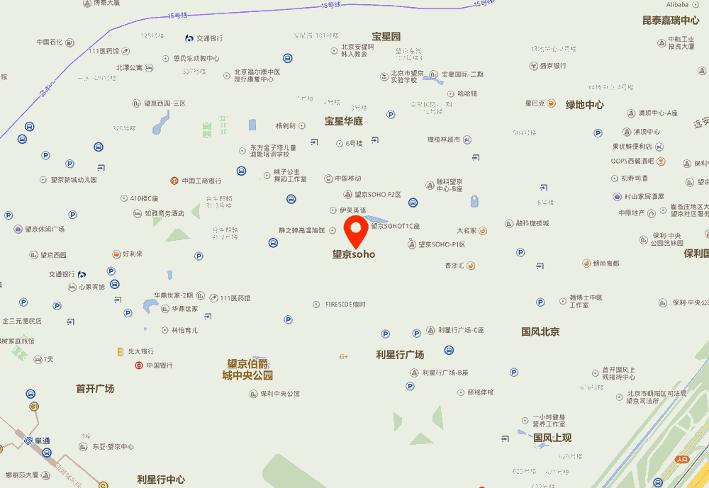 望京SOHO位置地图